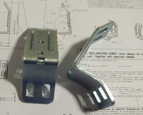 Custom sheet metal stamping parts dimension checking