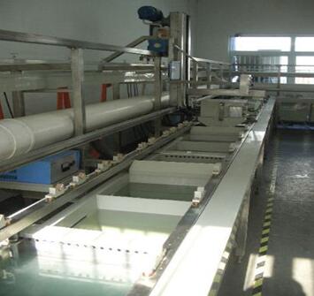 Electroplating production line