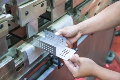 Progressive die metal stamping