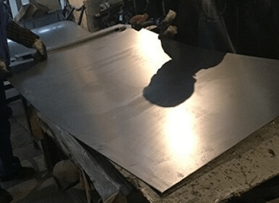 Sheet metal raw material thickness checking